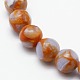 Round Synthetic Imperial Jasper Beads Strands G-I098-8mm-01-2