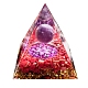 Orgonitpyramiden mit natürlichem rotem Jaspis PW-WG59452-01-5