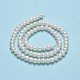 Fili di perle di perle d'acqua dolce coltivate naturali PEAR-A005-01A-3