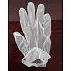 使い捨てポリ塩化ビニール安全手袋  ラテックスフリー  パウダーフリー  普遍的なクリーニング作業指手袋  透明  ミディアムサイズ  250x95mm  100個/箱 AJEW-E034-64M-2