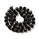 Brins de perles d'onyx noir naturel (teints et chauffés) G-P508-A03-01-3
