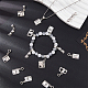SUPERFINDINGS 10 Sets 50Pcs Teachers' Day Pendant Charm Large Hole Dnagle Charm Notebook Glasses Book Charms Antique Silver Pendant for Thanksgiving Day Teachers' Day Gift Hole: 4mm FIND-FH0006-83-4