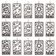 SUNNYCLUE 1 Box 30Pcs 5 Style Tarot Charm Evil Eyes Moon Star Charm Retangle Ouijas Hamsa Hand Mysterious Magic Charm for Jewellery Making Charms DIY Necklace Earrings Bracelets Crafts Women Adult FIND-SC0003-74-1