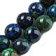 Natürliche Azurit Perlen Stränge G-P503-6MM-09-1