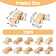 SUPERFINDINGS 2 Sets 2 Style Unfinished Blank Wood Cars DIY-FH0006-32-2