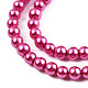 Baking Painted Pearlized Glass Pearl Round Bead Strands HY-Q003-6mm-10-2