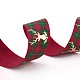Polyester-Ripsband für Weihnachten Rentier / Hirsch SRIB-P013-E02-3