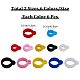 GORGECRAFT 72PCS Anti-Lost Silicone Rubber Rings 6 Colors 8mm 13mm Diameter Lostproof O Rings Adjustable Band Holder Necklace Lanyard Pendant for Pens Device Keychains Daily Sport Home Supplies SIL-GF0001-26-2