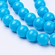 Painted Glass Bead Strands X-DGLA-S071-8mm-12-1