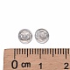925 plata esterlina tuercas de oreja STER-K167-036S-4