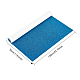 スパンコールイミテーションレザー生地  衣類用アクセサリー  ブルー  135x30x0.08cm DIY-WH0221-26C-3