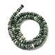 Brins de perles à pois verts naturels G-Z030-A03-01-2