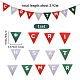 Striscioni di bandiera di stoffa di buon natale DIY-WH0401-90-2