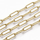 304 Stainless Steel Textured Paperclip Chains CHS-S006-JN954-2-4