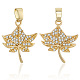 8шт латунные подвески с микропаве и кубическим цирконием FIND-BBC0004-29A-6