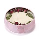 Bougies en fer blanc imprimées licorne rose DIY-P009-A07-2