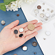 PandaHall Elite Flat Round Zinc Alloy Scalable & Removable Jean Button FIND-PH0002-14-3