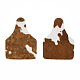 Grands pendentifs en cuir de vachette écologique FIND-N049-13-01-3