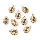 Real 18K Gold Plated Brass Micro Pave Cubic Zirconia Charms ZIRC-Z023-04B-NR-1