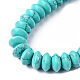 Chapelets de perles en turquoise synthétique G-F743-05H-4