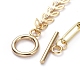 Brass Paperclip Chain/Cobs Chain Necklaces NJEW-JN02781-02-4