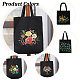 DIY-Stickerei-Kit für Einkaufstaschen mit Blumenmuster DIY-WH0349-21C-5