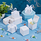 Quadratische faltbare Geschenkbox aus Kartonpapier CON-WH0094-14B-4