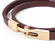 Imitation Leather Puppy Wrap Bracelets BJEW-G620-A01-3