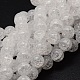 Perles rondes en verre craquelé brins X-CCG-E001-4mm-04-1
