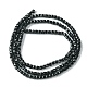 Natürliche schwarze Turmalin Perlen Stränge G-F748-Y02-3