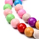 Baking Paint Glass Beads Strands DGLA-MSMC001-11-3