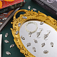Sunnyclue 1 boîte de 50 breloques gothiques en forme de cœur en argent en vrac FIND-SC0005-17-4