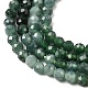 Естественный жадеит бисер пряди&nbsp;G-P603-C-3mm-02-4