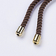 Nylon Twisted Cord Bracelet Making MAK-F018-14G-RS-4