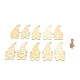 Conjunto de adornos de madera de navidad santa claus WOOD-WH0027-08-1
