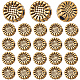 Sunnyclue 200pcs perles en alliage de style tibétain PALLOY-SC0004-20AG-1