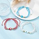 Bracelets multi-supports en perles de verre BJEW-JB09533-2