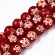 Chapelets de perles en verre de millefiori manuelles LK-SZ0001-01B-2