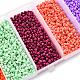 90G 5 Colors 12/0 Baking Paint Glass Seed Beads SEED-YW0001-14B-5
