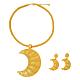 Ожерелья и серьги с подвесками в виде полой луны из латуни FS-WGD9A46-01-5