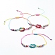 Adjustable Nylon Cord Link Bracelets BJEW-JB04938-M-1