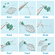 Наборы для изготовления серег в виде листьев sunnyclue diy DIY-SC0001-25-6
