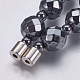 Non-magnetic Synthetic Hematite Beaded Necklaces NJEW-K096-12C-4