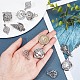 SUNNYCLUE 10Pcs 5 Styles Cage Charms Brass Locket Charms Stone Holder Necklace Silver Hollow Spiral Bead Cages Lotus Tree of Life Charms for Jewelry Making Charms Women Adults DIY Necklaces Crafts DIY-SC0020-05-3
