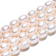 Fili di perle di perle d'acqua dolce coltivate naturali PEAR-N012-05K-3