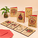 CRASPIRE Tree of Life Greeting Card Love You Forever Wooden Anniversary Card Birthday Card with Envelope DIY-CP0006-75J-6