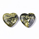 Piedra de amor de corazón de turquesa amarilla natural (jaspe) G-S364-067-2