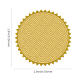 Adesivi autoadesivi in lamina d'oro in rilievo DIY-WH0211-026-2