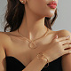 Комплекты браслетов и ожерелий из сплава в форме капли FS-WG43B4A-04-1