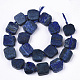 Abalorios de lapislázuli naturales hebras G-N326-03-2